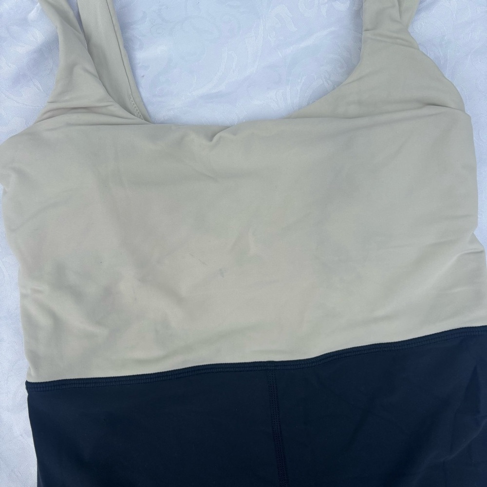 The Upside Onesie - white and blue, long pants